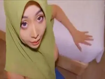 Ukhti Hijab Hijau Tante Cantik Pasrah Kasur